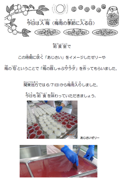 今日の給食