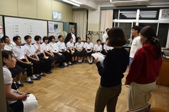 兵庫県の千種中学校3年生が来校しました。