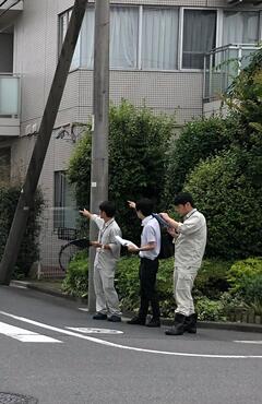 通学路合同点検の様子2