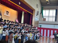 始業式の様子